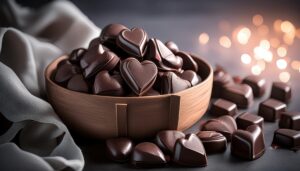 バレンタインのハート型チョコレート