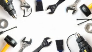 工具と作業用具のフレーム