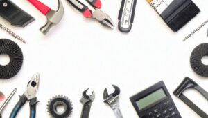 工具と作業用具のフレーム