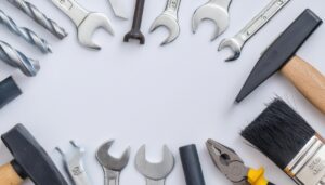 工具と作業用具のフレーム