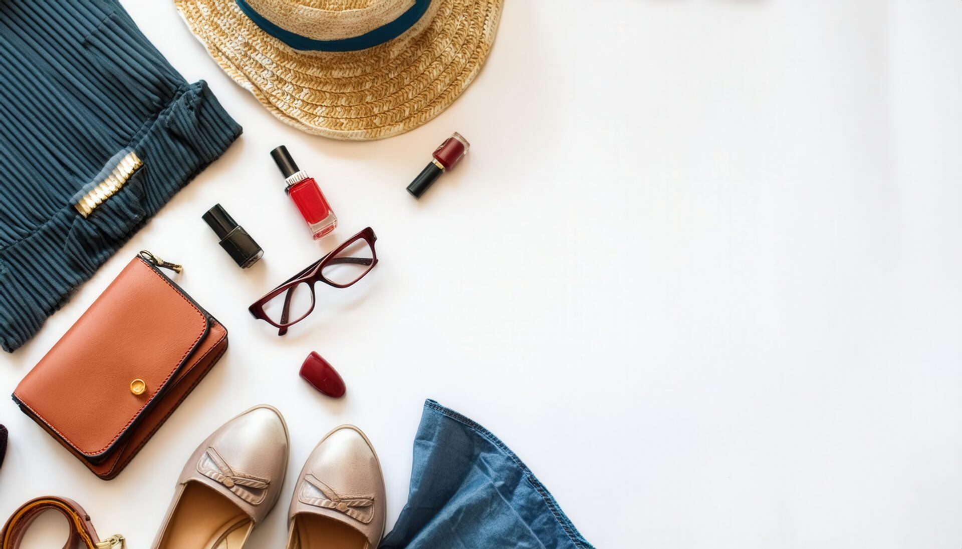 女性向け夏のネイルアイテムと小物