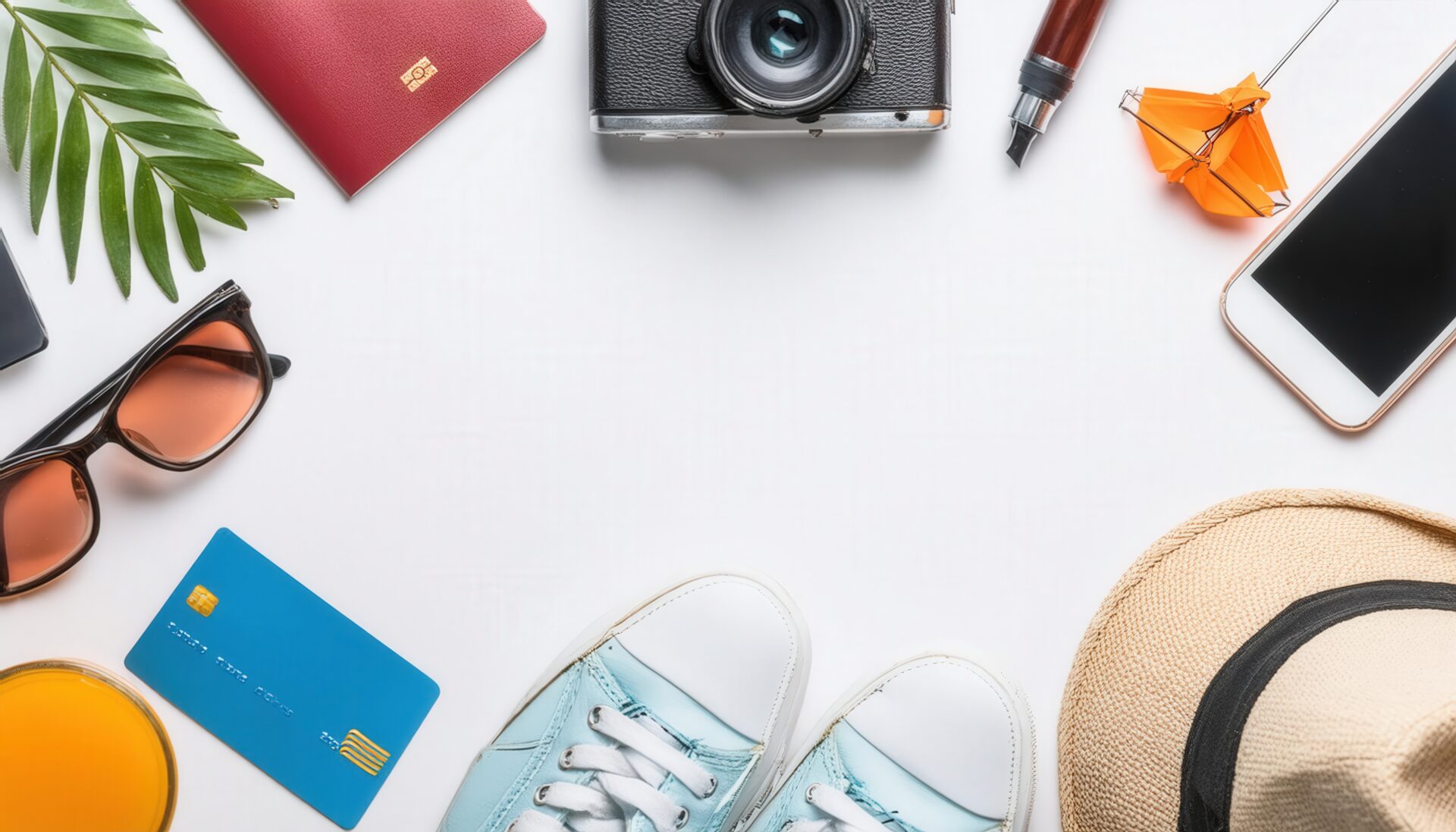 旅の準備が整ったアイテムのレイアウト