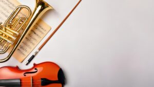 バイオリンとトランペットの配置