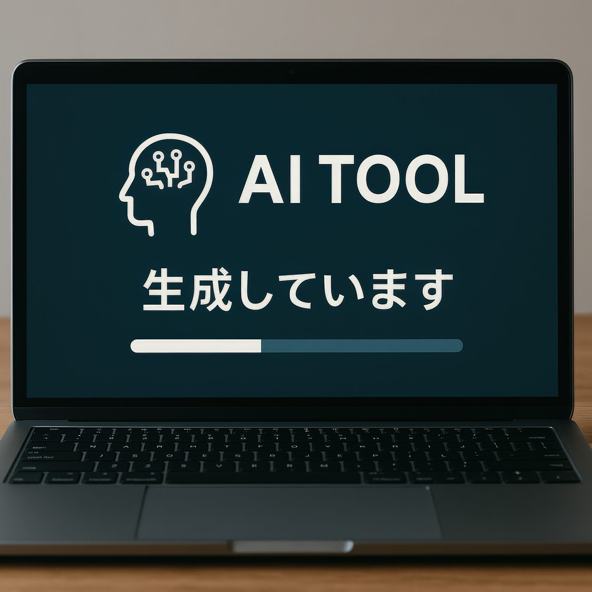 AIツール生成中の進捗表示