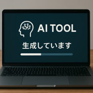 AIツール生成中の進捗表示