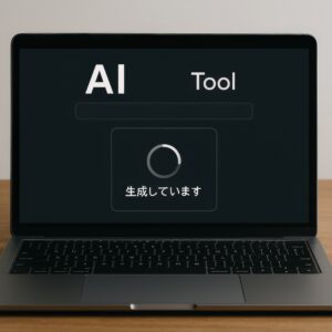 AIツールの生成中インターフェース