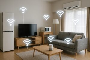 家電がネットワーク接続された部屋