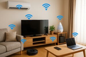 Wi-Fi対応デバイスが集まる部屋