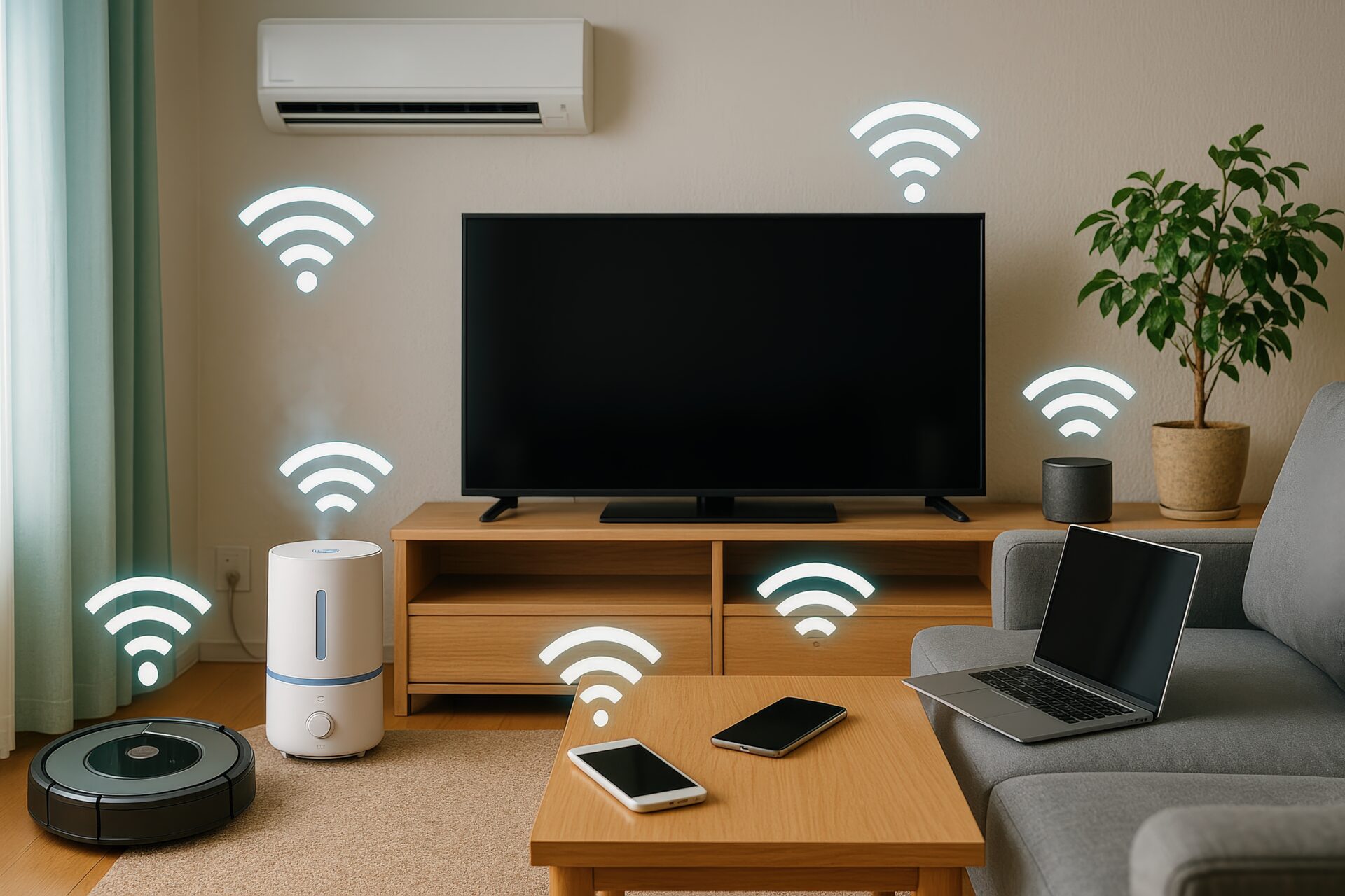 接続されたスマートデバイスの部屋