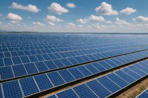 広大な太陽光発電フィールド
