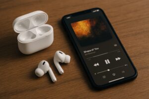 スマートフォンで音楽を聴く