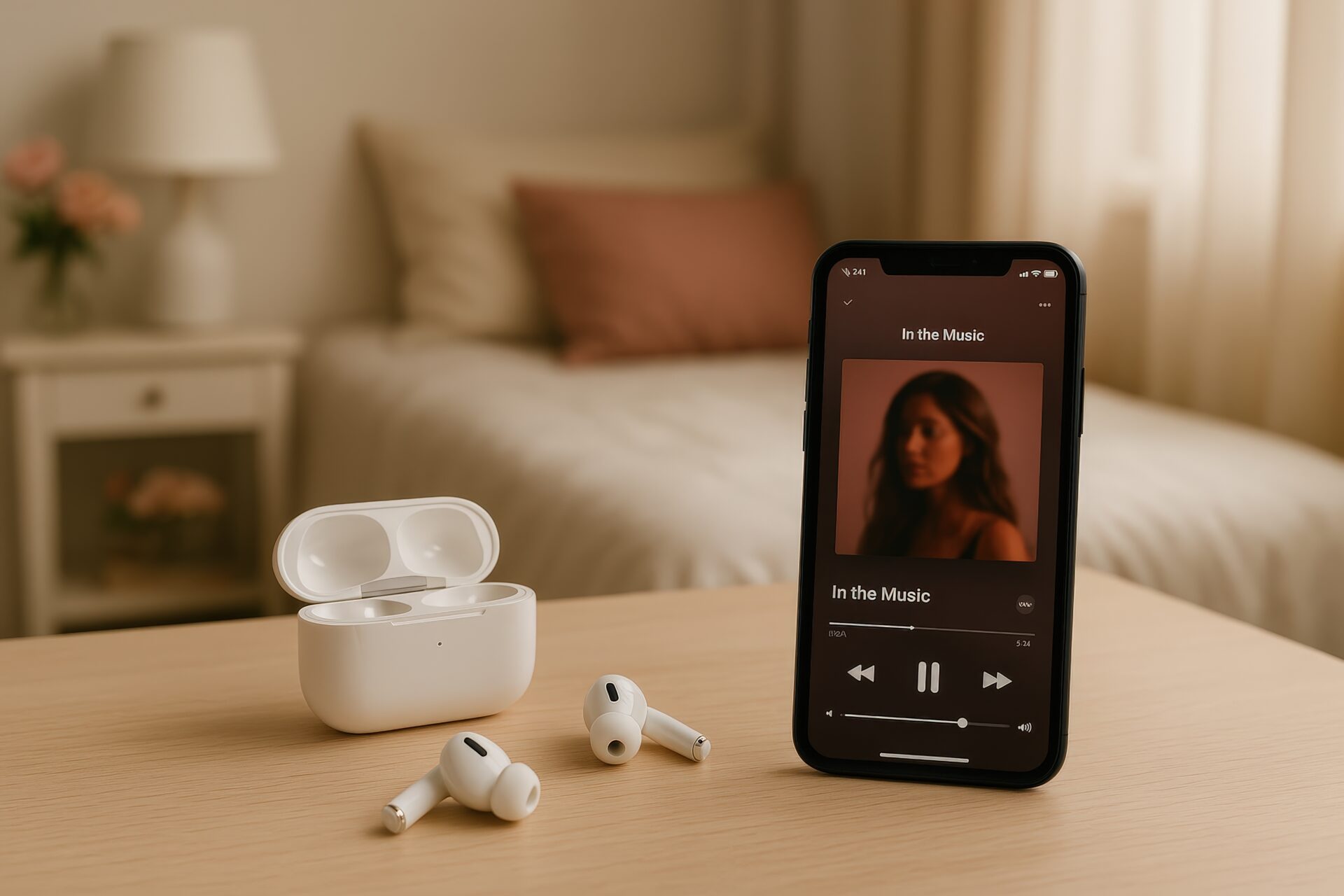 ベッドルームで音楽再生を楽しむ