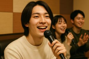 カラオケを楽しむ若者たち
