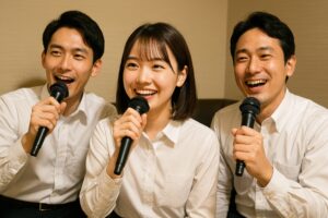 同僚たちのカラオケタイム