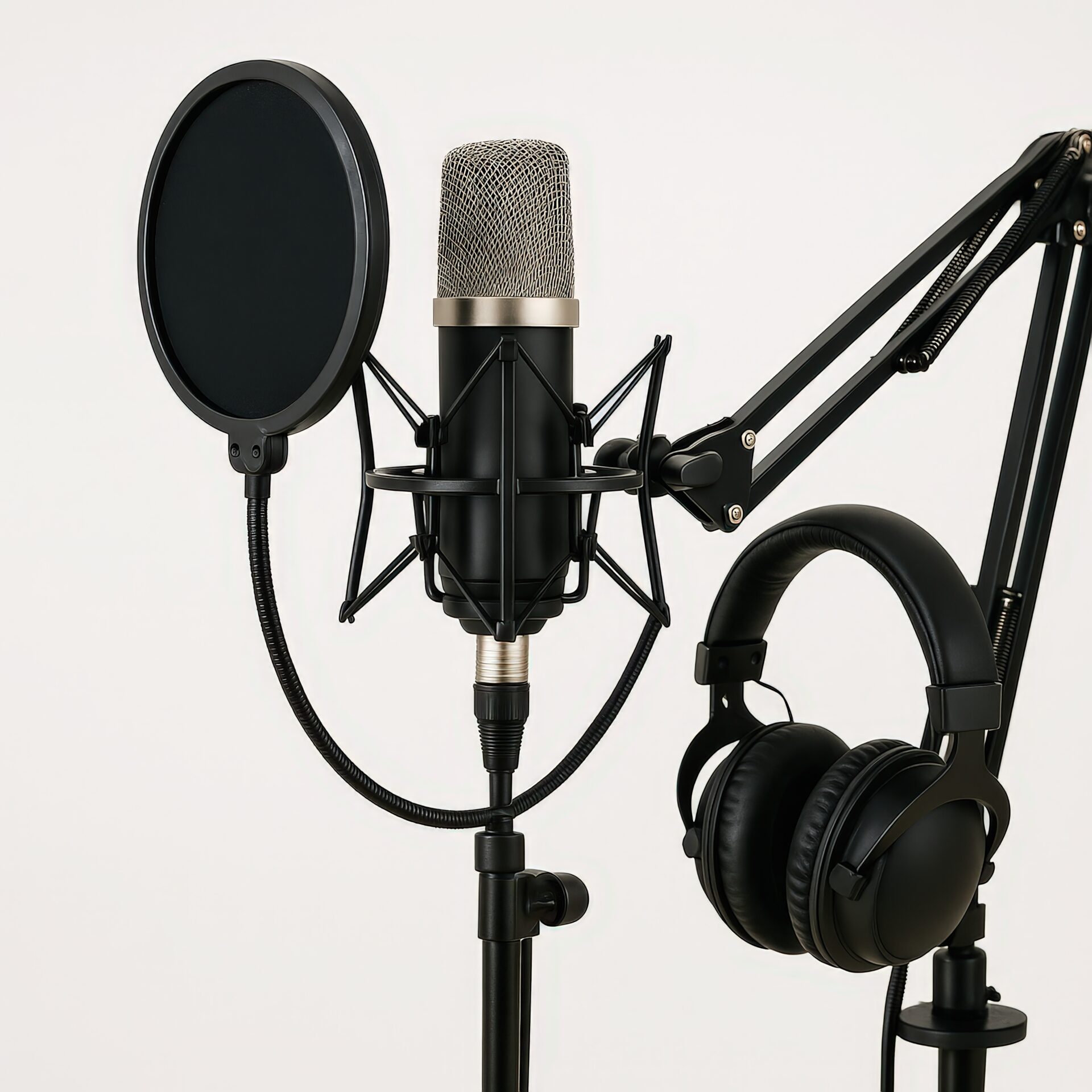 プロ用マイクとヘッドホンセット