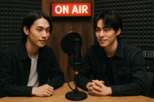 ポッドキャスト中の会話シーン2