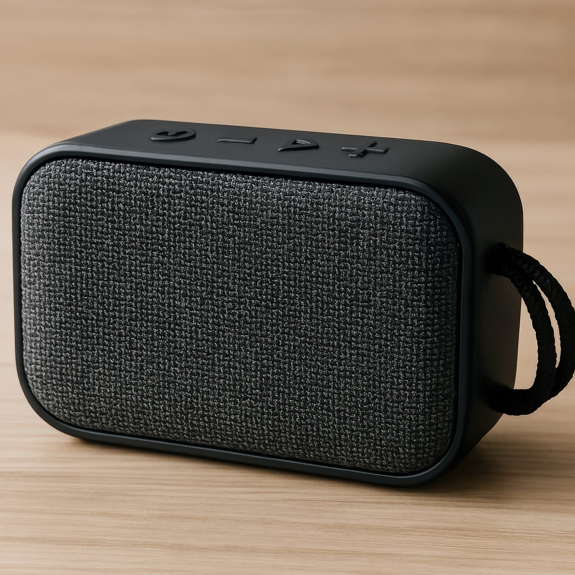 ファブリック調Bluetoothスピーカー（黒）