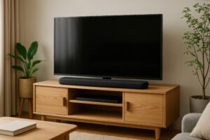 リビングのテレビとサウンドバー3