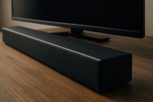 サウンドバーとテレビ（接写3）