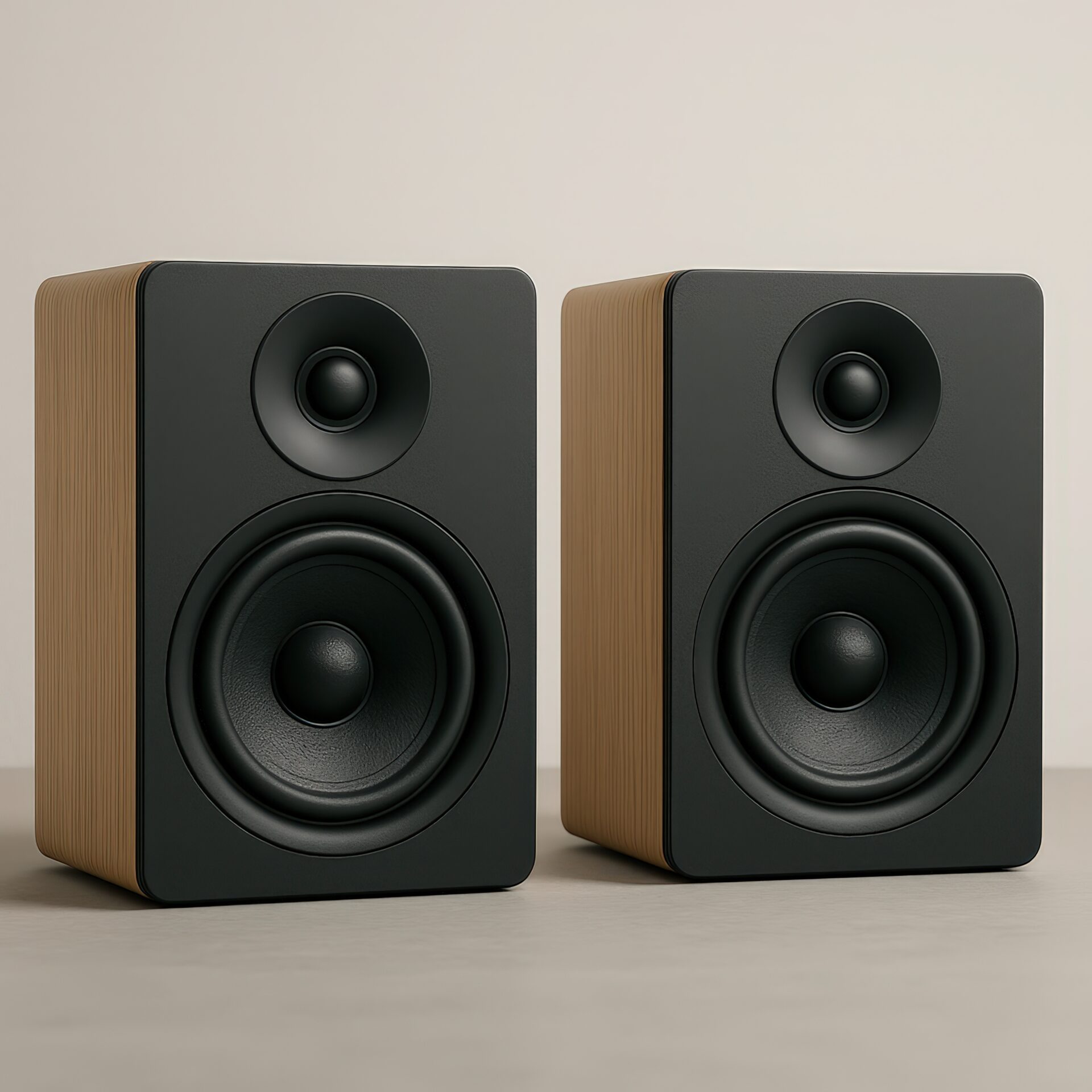 木製ブックシェルフスピーカー（シンプル）