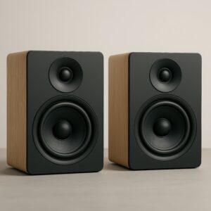 木製ブックシェルフスピーカー（シンプル）