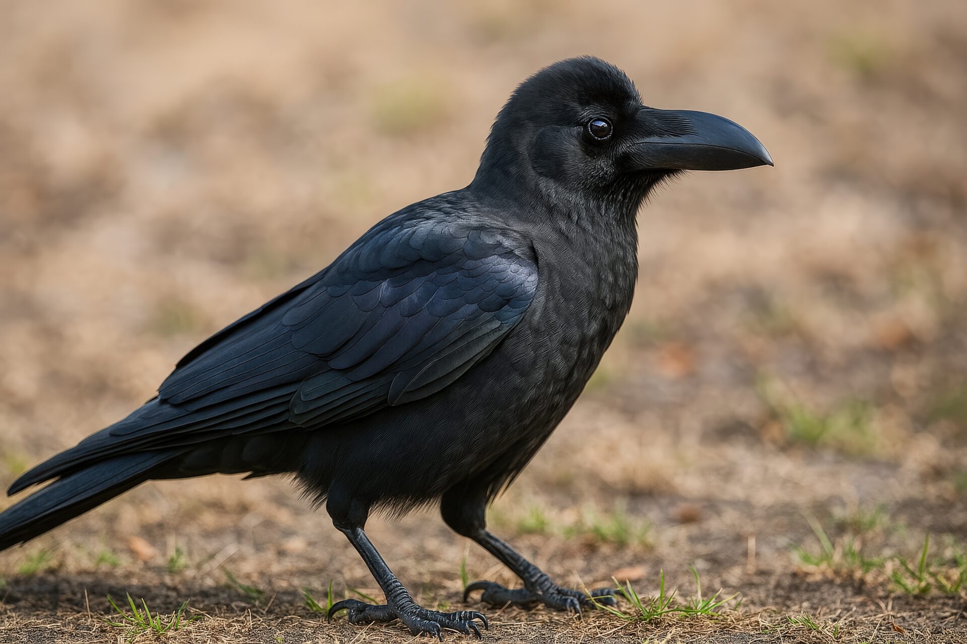 横向きのカラス