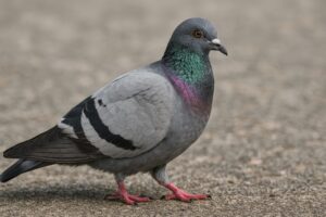 アスファルトの上のカワラバト