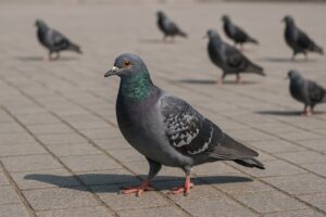 群れの中のカワラバト（追加）