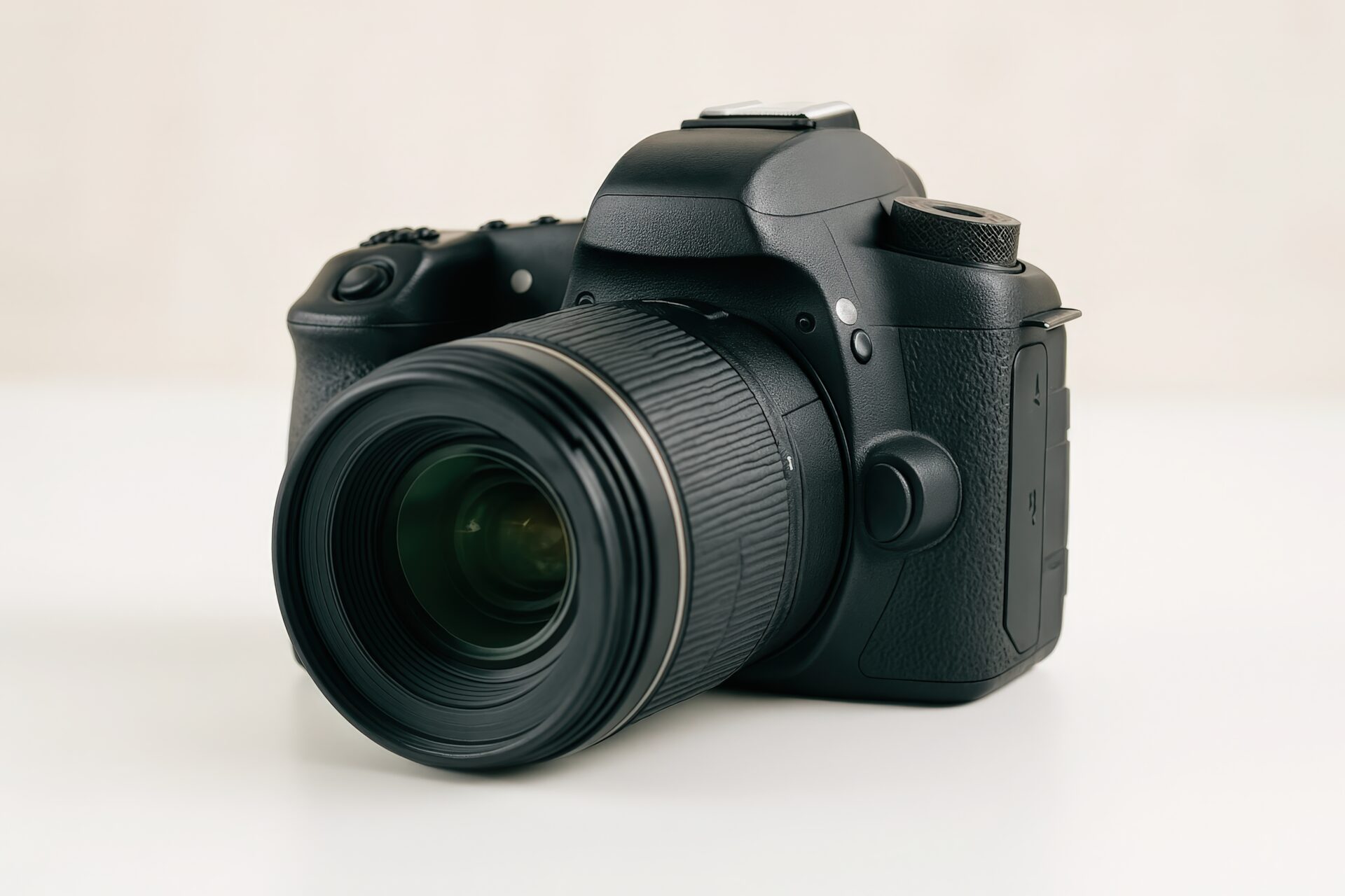 一眼レフカメラの明るい背景写真