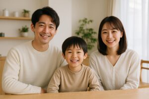 ナチュラルな家族のひととき