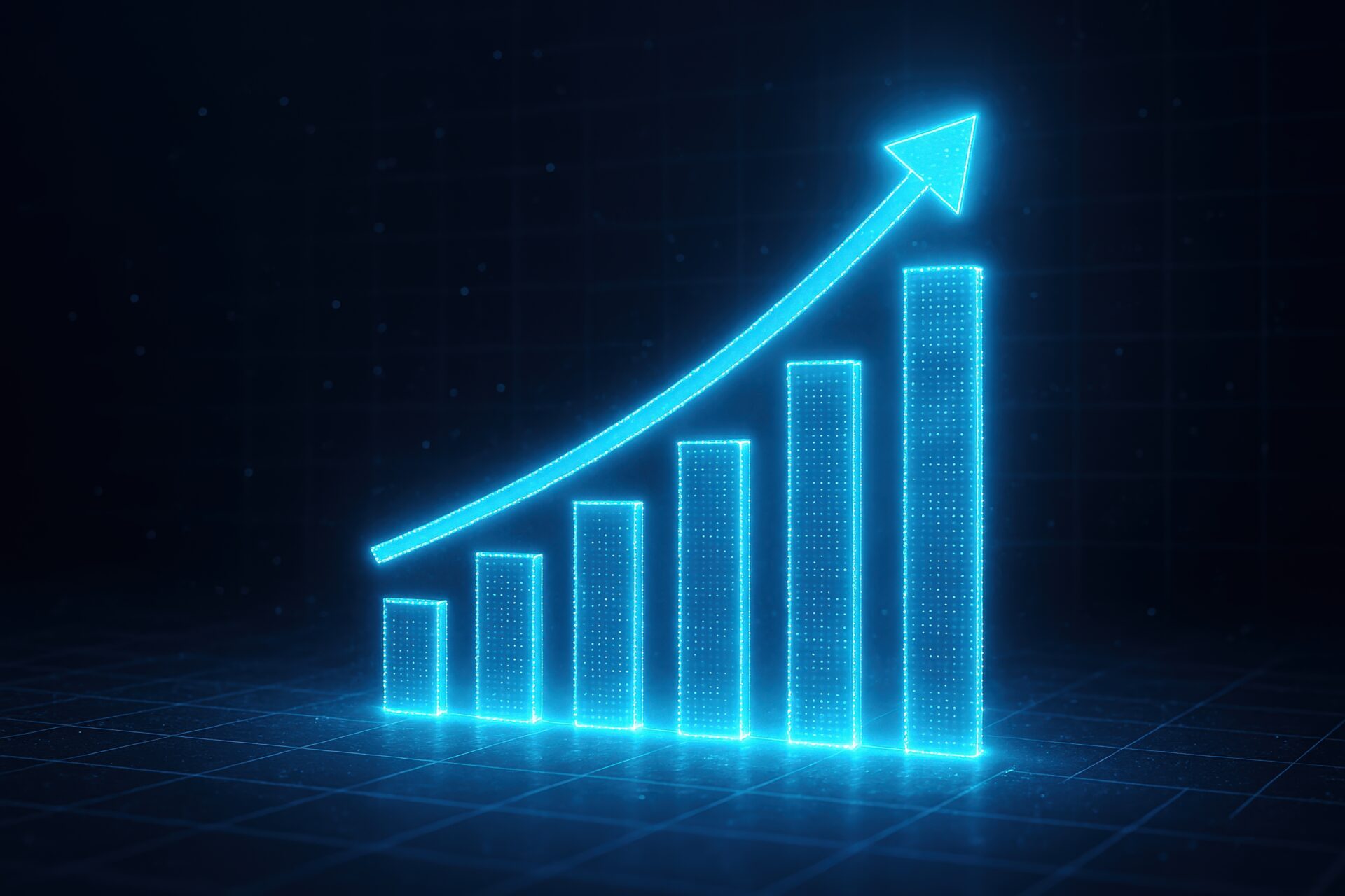 サイバースタイルの上昇グラフ