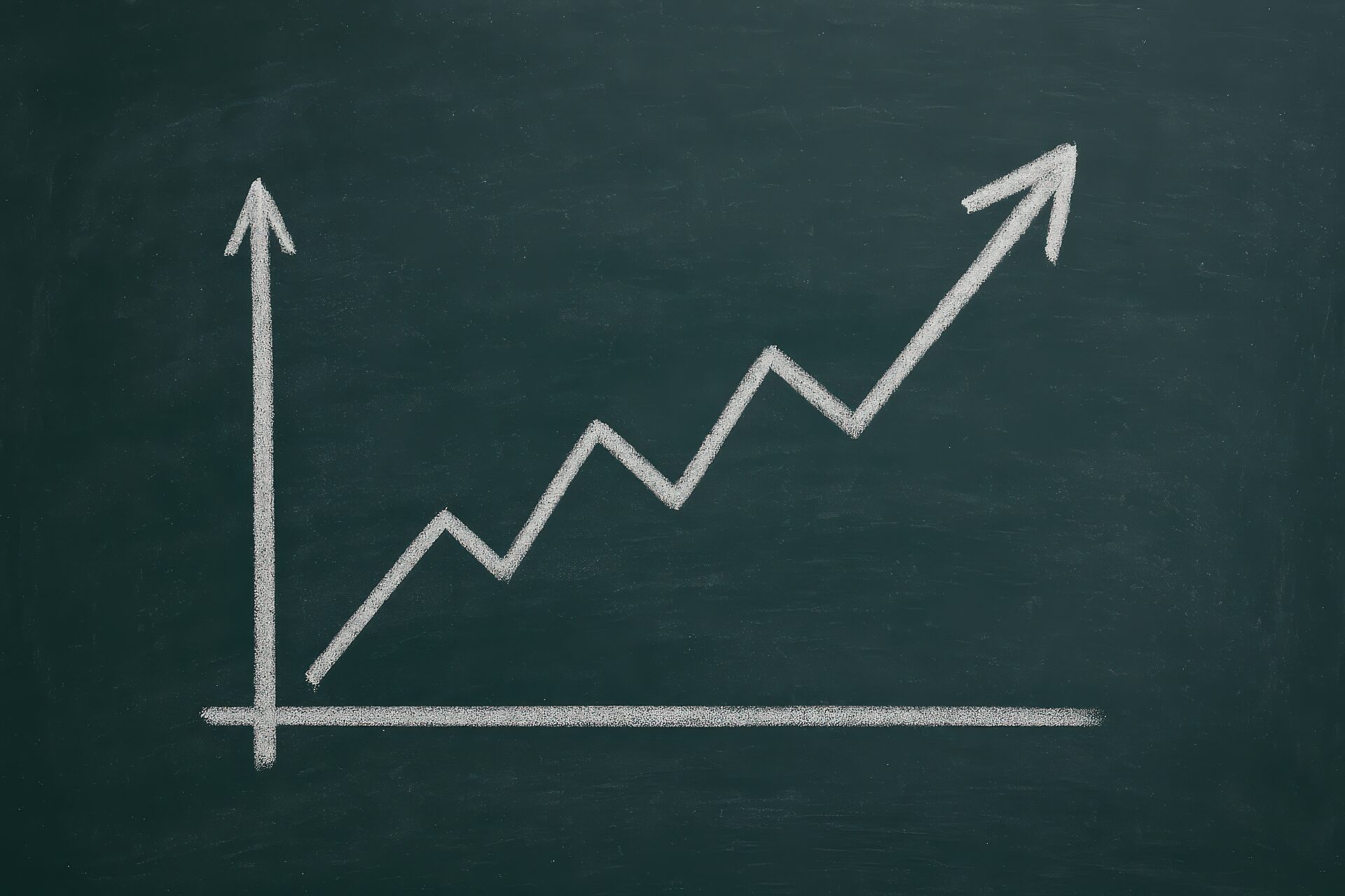 ギザギザ折れ線グラフ（黒板）