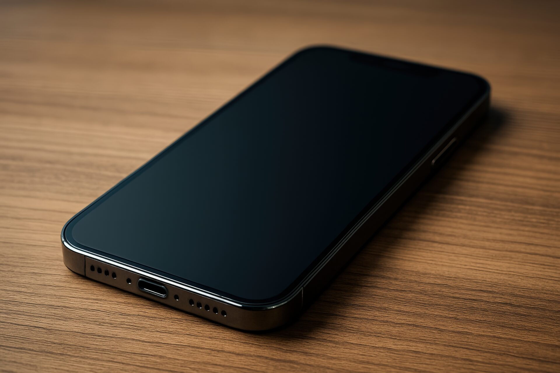 クローズアップのスマートフォン（電源オフ）