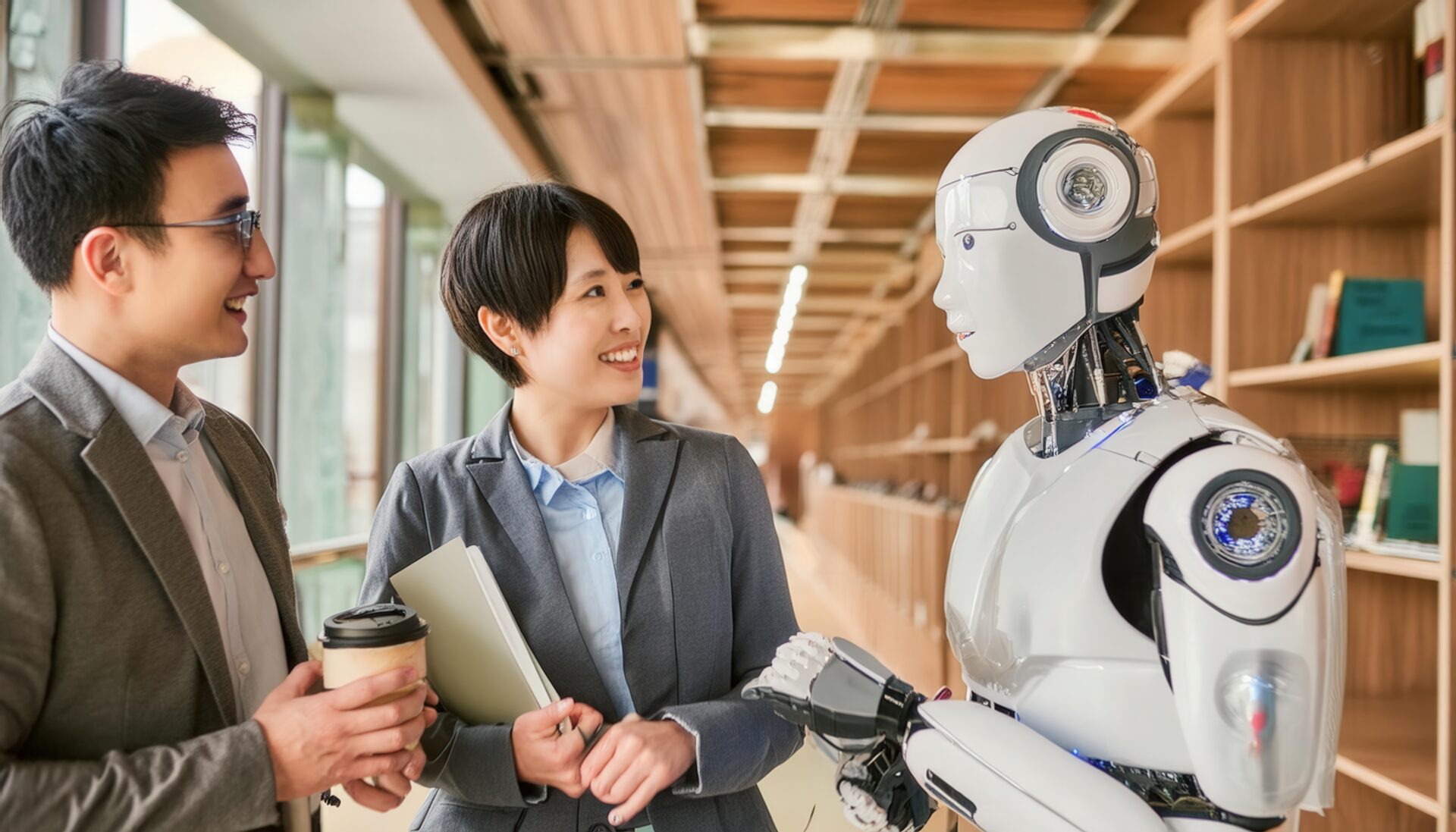 ロボットとビジネスチームの対話