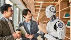 ロボットとビジネスチームの対話