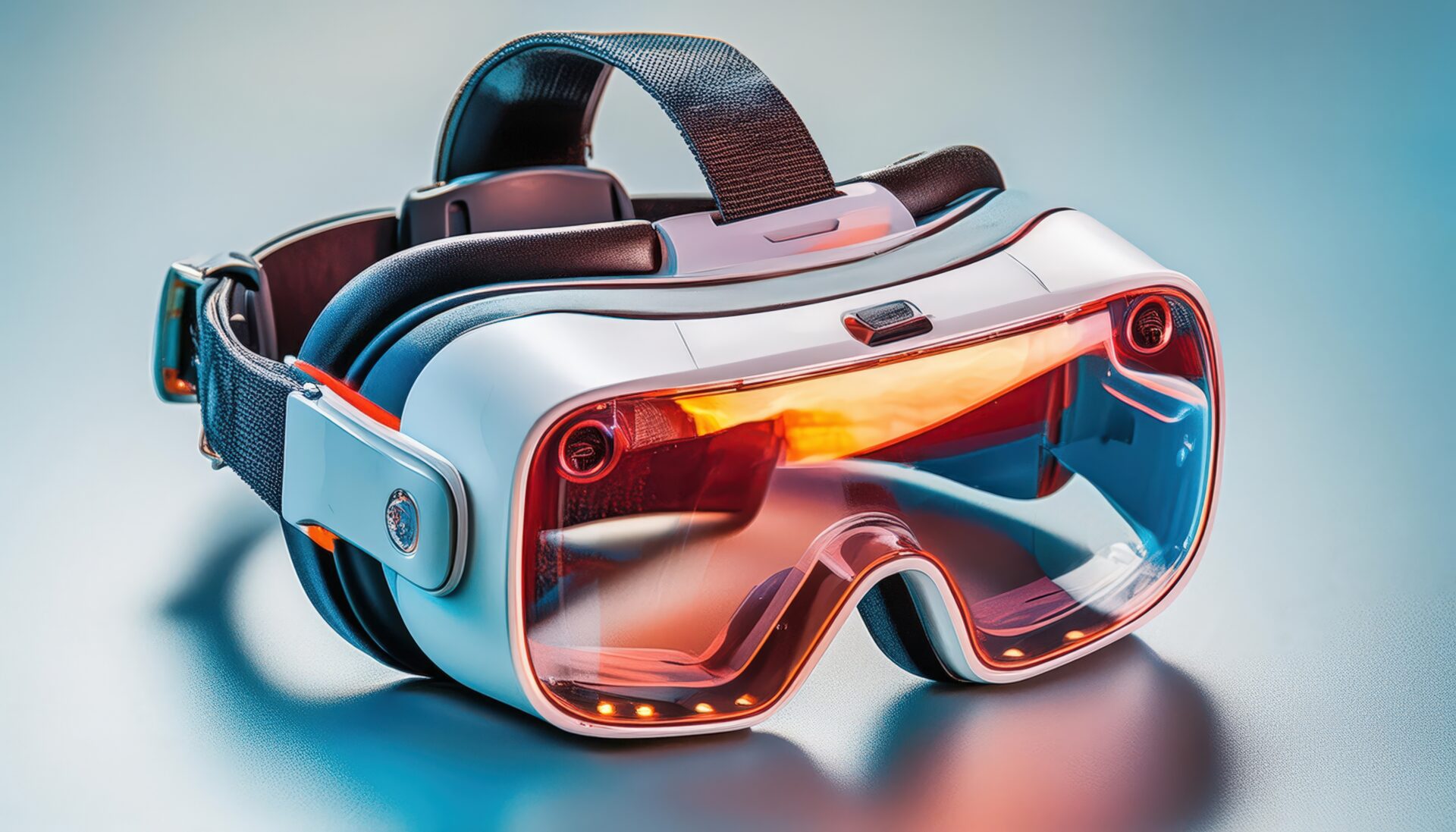 LEDライト付きカラフルなVRヘッドセット