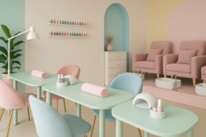ペディキュア席のあるネイルサロン