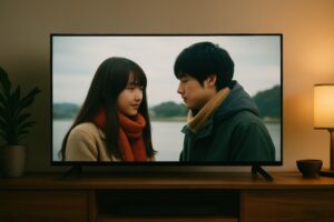 テレビで観る冬の恋人たち（川辺）