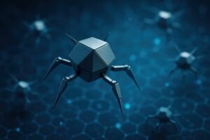 浮遊する複数のナノロボット群