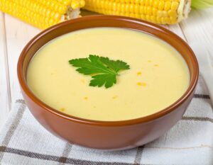 とうもろこしとパセリのコーンポタージュ