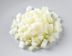 みじん切りの玉ねぎ