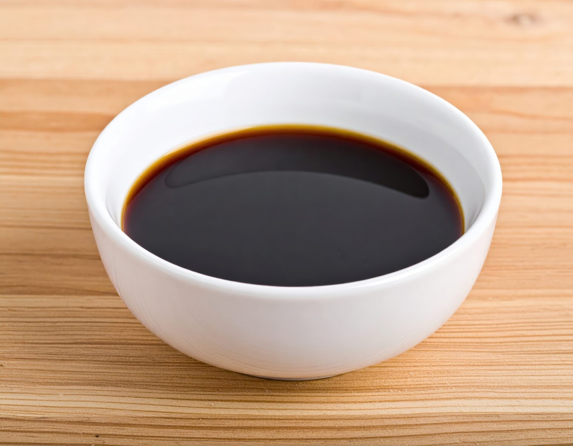 白い小鉢に入った醤油