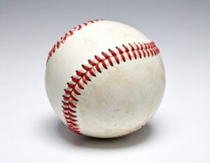 スタジオ撮影の野球ボール