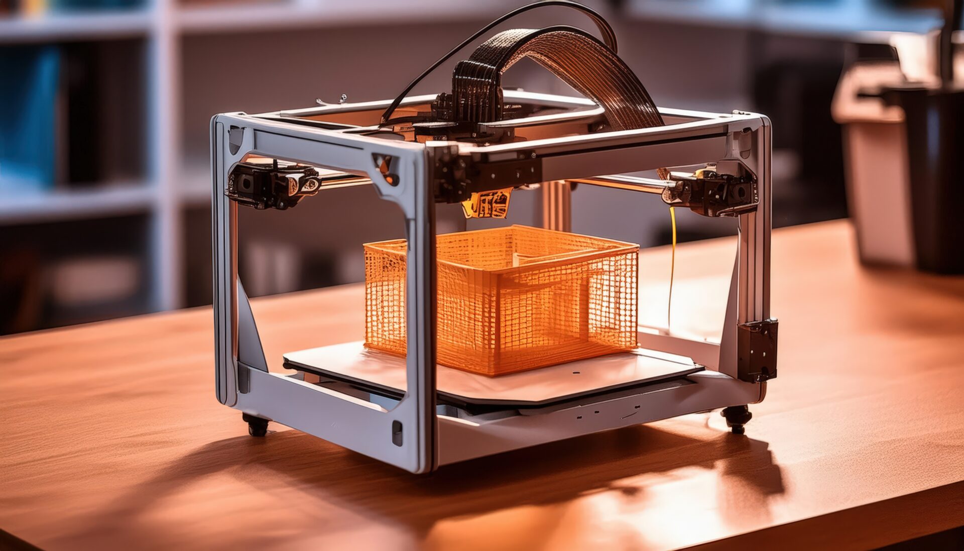 組み立て中の3Dプリンター