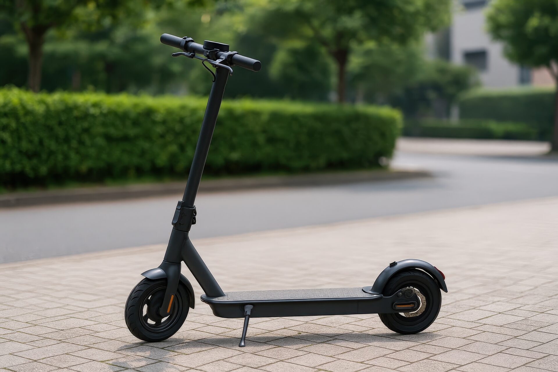 電動キックボードのパーキング風景