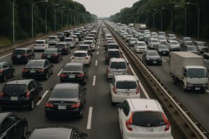 高速道路で発生したゴールデンウィークの大渋滞