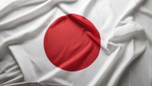 たたまれた日本の国旗