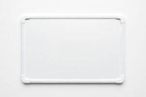 白いフレームのホワイトボード