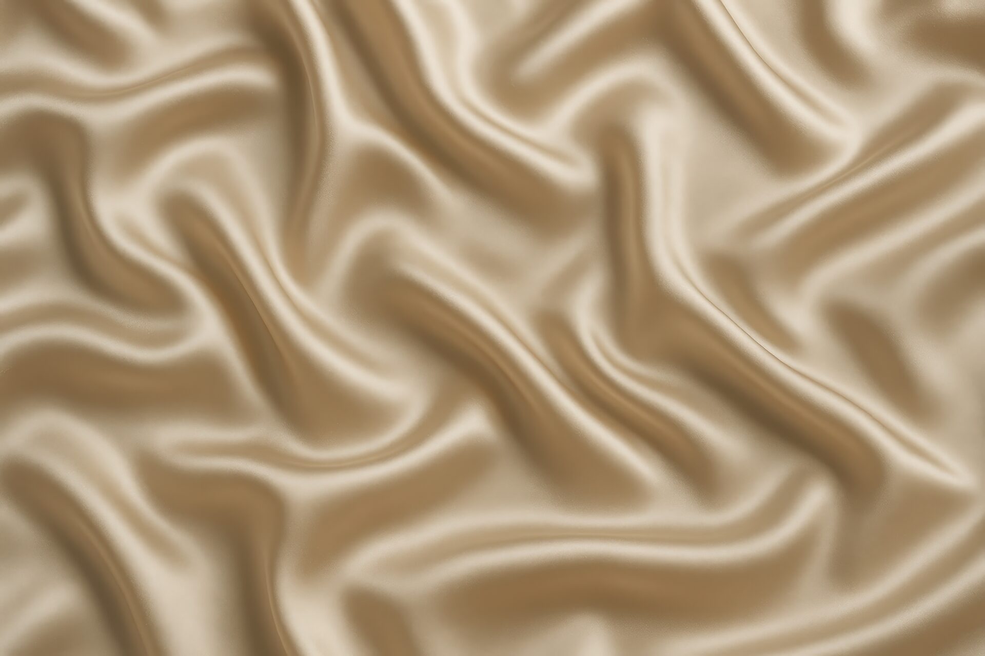 柔らかい光が反射するシャンパンゴールドの布