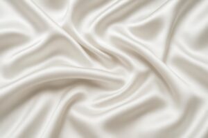 純白のシルク素材の上質な光沢テクスチャ